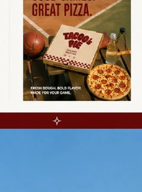 Tacoos Pie campaign visual