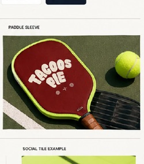 Tacoos Pie paddle sleeve
